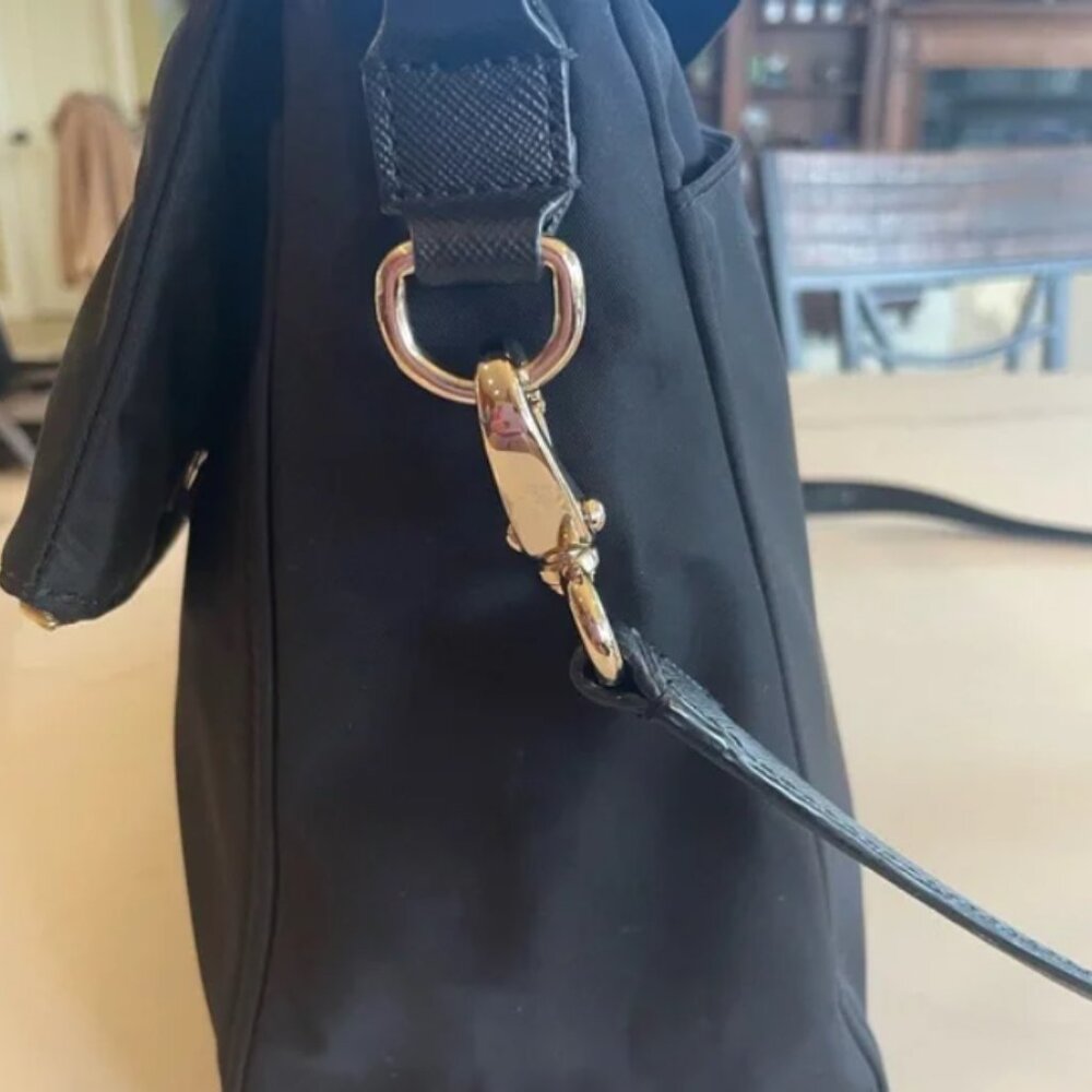 Kate Spade Blake Avenue Lyndon Messenger Bag Black EUC - Picture 2 of 16